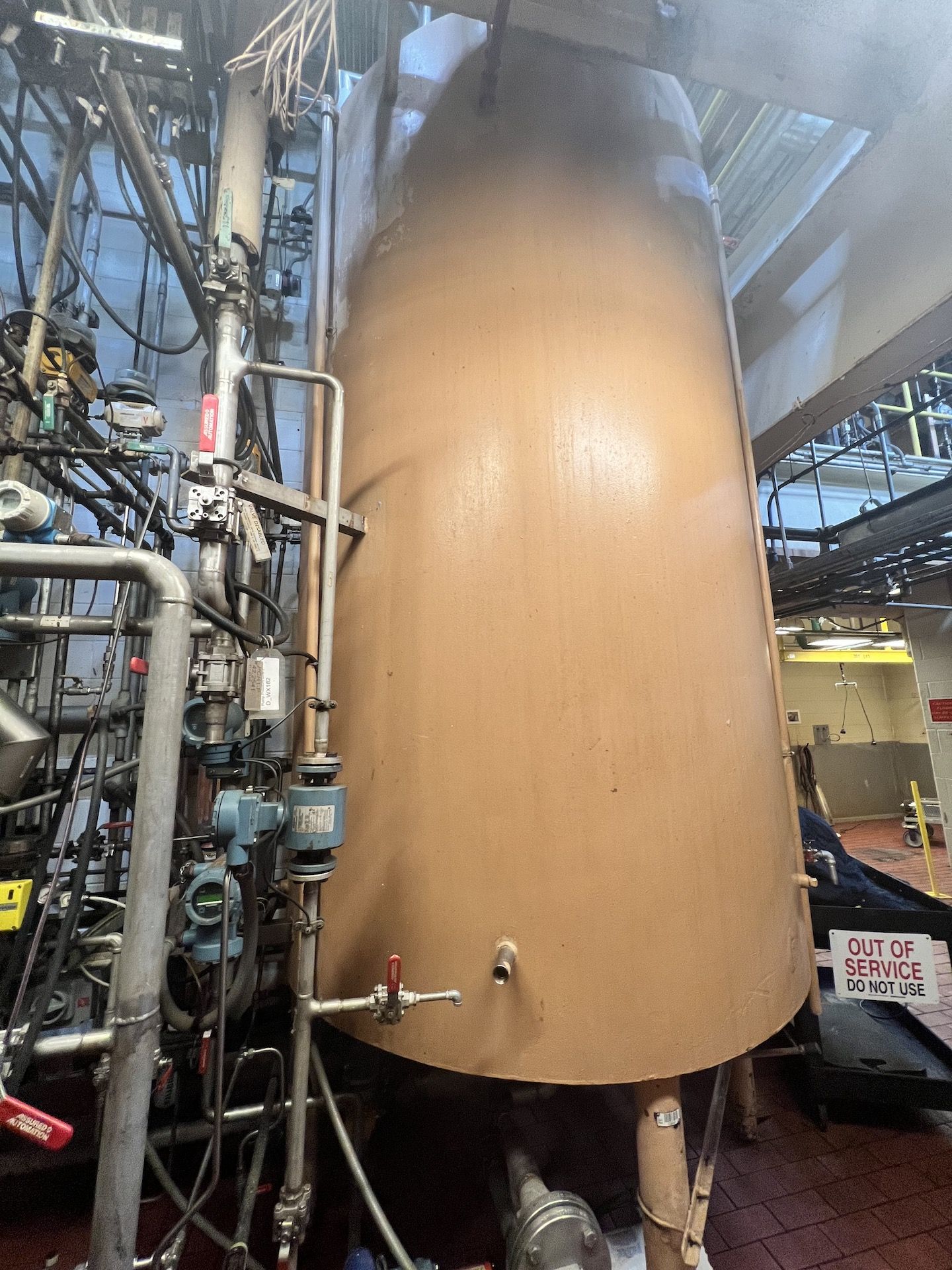 CHERRY BURRELL S/S JACKETED MIXING TANK, S/N 69E-465-, WITH TOP-MOUNT AGITATION - Image 11 of 14