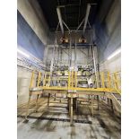 FLEXICON SUPERSAC UNLOADER / BULK BAG DISCHARGER, INCLUDES I-BEAM WITH ELECTRIC HOIST, FLOW-