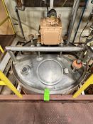 CHERRY BURRELL S/S JACKETED MIXING TANK, S/N 69E-465-1 WITH TOP-MOUNT AGITATION