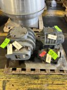 (3) PD VACUUM PUMP BLOWER HEADS AND (1) MOTOR, PUMPS BY GARDNER DENVER SUTORBILT AND TUTHILL