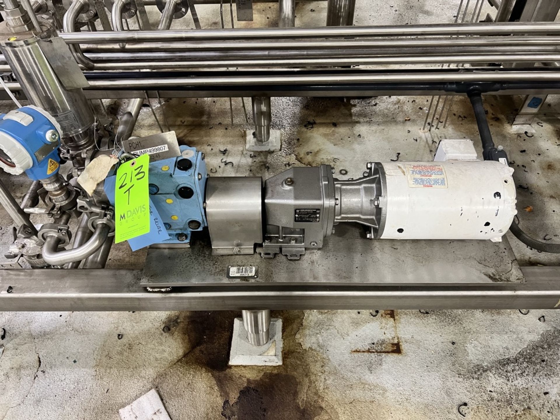 2023 SPX WAUKESHA CHERRY BURRELL 1-HP POSITIVE DISPLACEMENT PUMP, MODEL 006 U2, S/N 1000006068596,