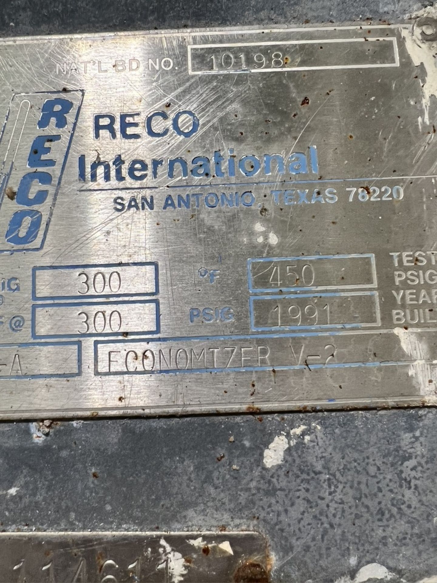 RECO INTERNATIONAL ECONOMIZER V-2 TANK (SIMPLE LOADING FEE $9,900) - Image 5 of 5