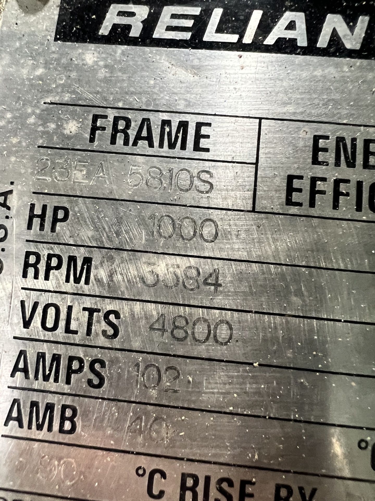 FRICK 1,000-HP HIGH STAGE AMMONIA SCREW COMPRESSOR, MODEL TDSH283L, S/N TDSH283L189, 3584 RPM, - Image 18 of 20