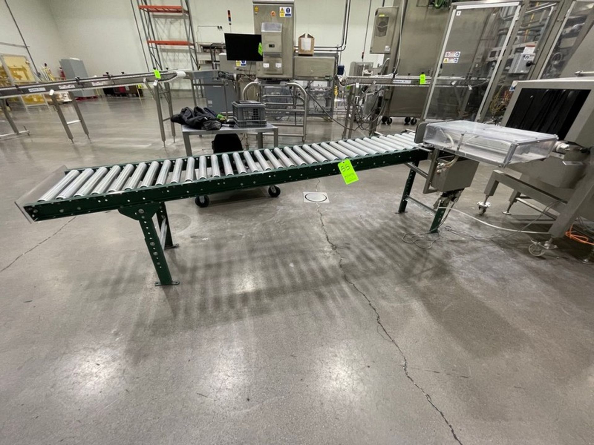 ASHLAND 10' L X 12"" W ROLLER CONVEYOR WITH PNEUMATIC PRODUCT REJECT ARM (YOG55) (INV#84340)(Located - Image 5 of 5