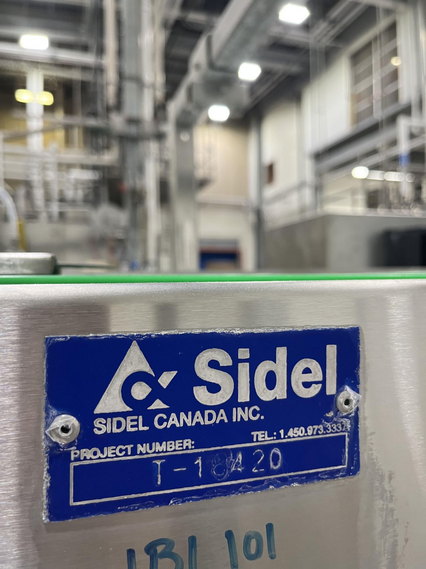 SECTION OF SIDEL S/S CONVEYOR APPROX 11 FT IN LENGTH 27" IN W - Image 3 of 5