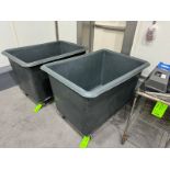 (2) Plastic Portable Dumpsters