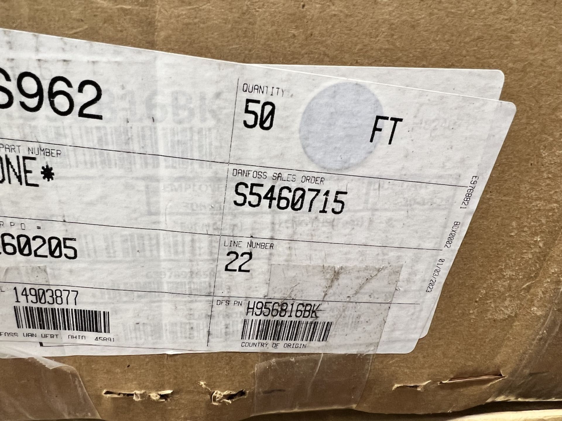 (2) NEW BOXES OF EATON 1 IN. X 50 FT. HYDRAULIC HOSES - Image 3 of 6