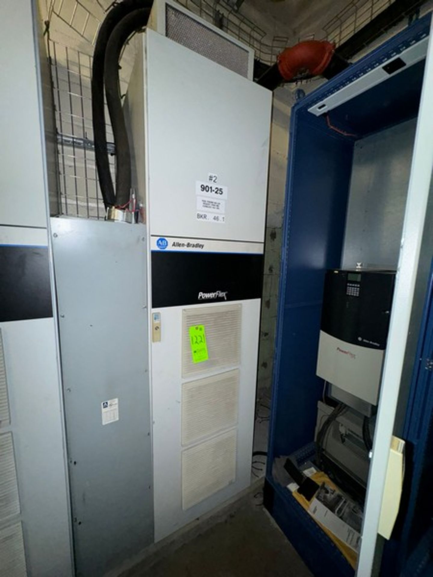 Allen-Bradley PowerFlex Cabinet, Overall Dims. : 2 ft. L x 2 ft. W x 8 ft. H (LOCATED IN FREEHOLD,