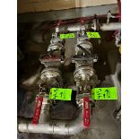 (4) 3 IN. BALL VALVES AND (2) EATON SIMPLEX 3 IN. INLINE STRAINERS (SIMPLE LOADING FEE $165)