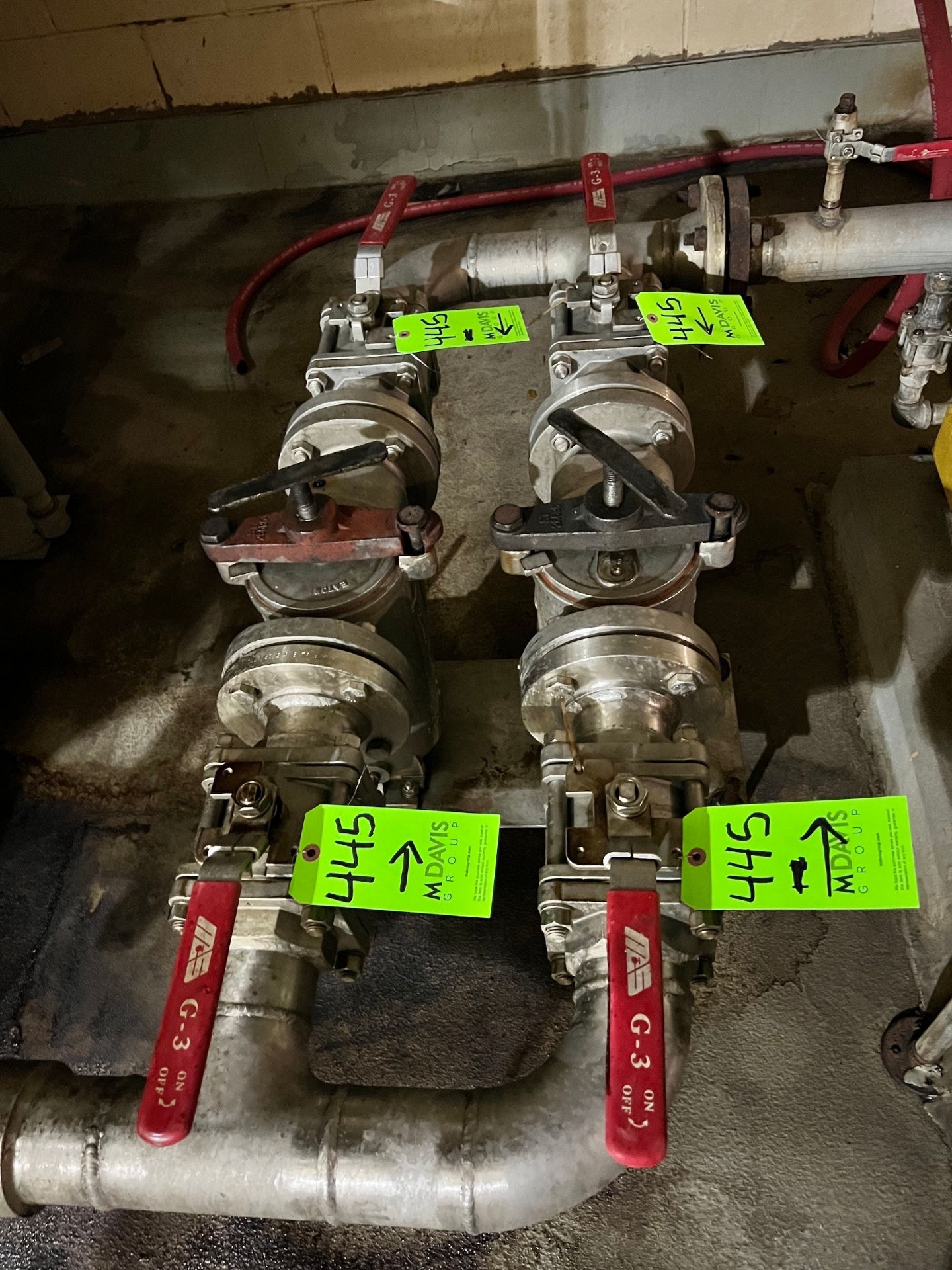 (4) 3 IN. BALL VALVES AND (2) EATON SIMPLEX 3 IN. INLINE STRAINERS (SIMPLE LOADING FEE $165)