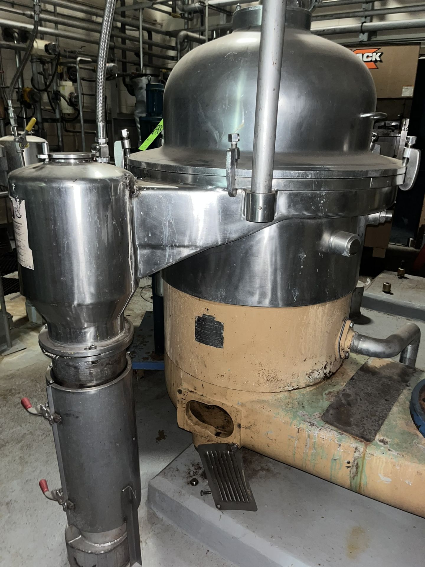 WESTFALIA SEPARATOR TYPE:SA60-60-177 SERIAL NO:1686-716 SPEED OF BOWL RPM:4920 - Image 3 of 9