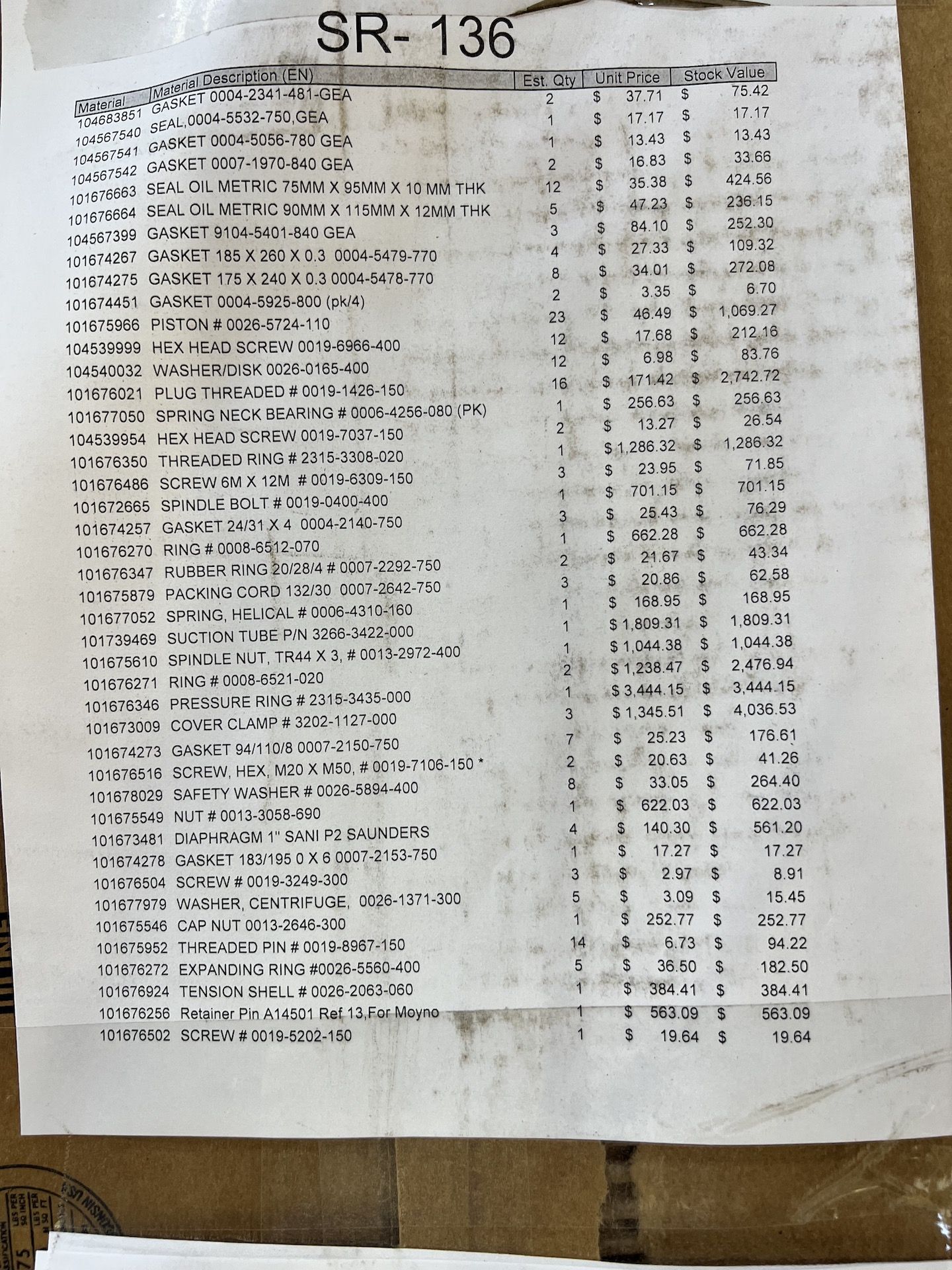 GEA CENTRIFUGE MODEL SA60 PARTS AND MRO - Image 8 of 9