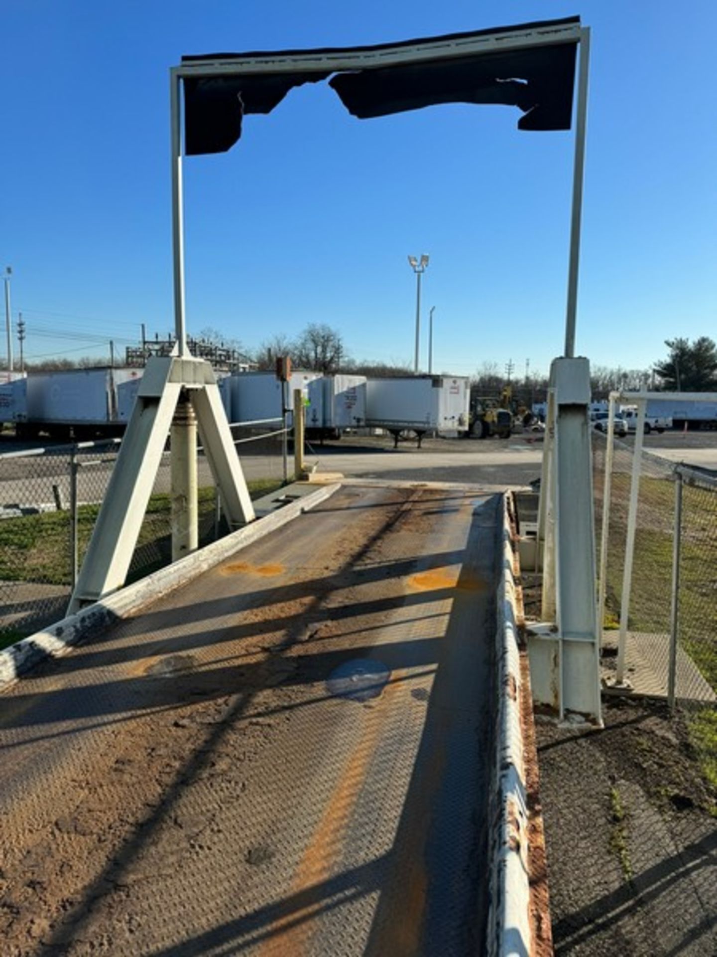 Mild Steel Truck Scale, with Aprox. 38” L x 8 ft. W Deck, with Trailer Tilt Capability, with - Image 7 of 9