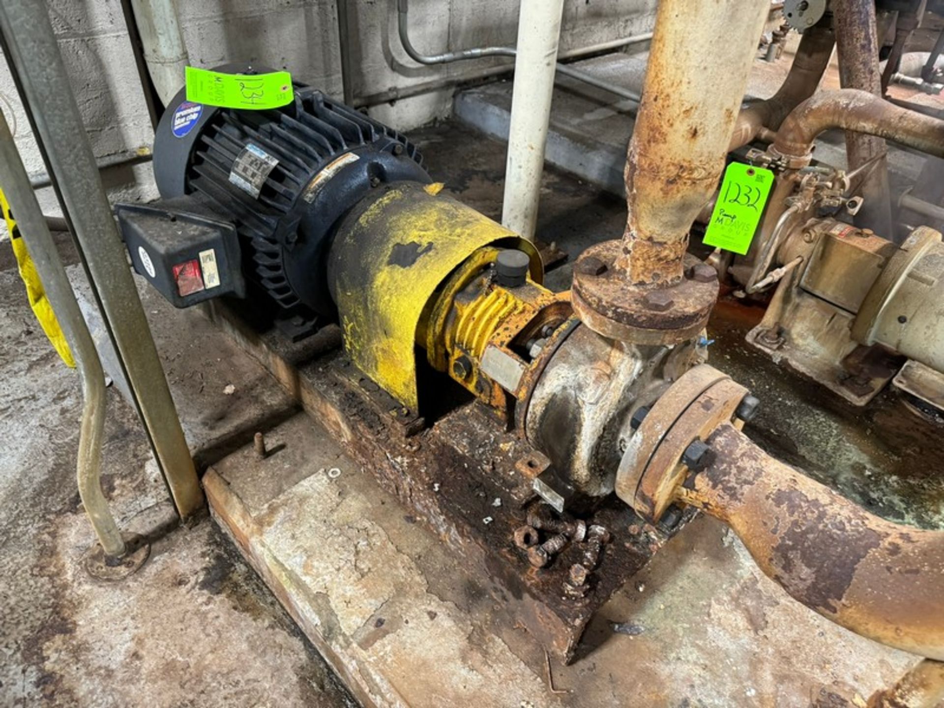 15 hp Water Pump, with Marathon Motor, 460/230 Volts, 3 Phase (LOCATED IN FREEHOLD, N.J.)