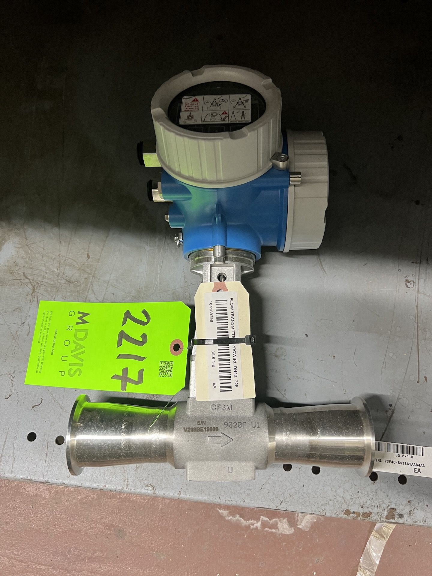 NEW ENDRESS HAUSER FLOW METER, MODEL PROWIRL 200