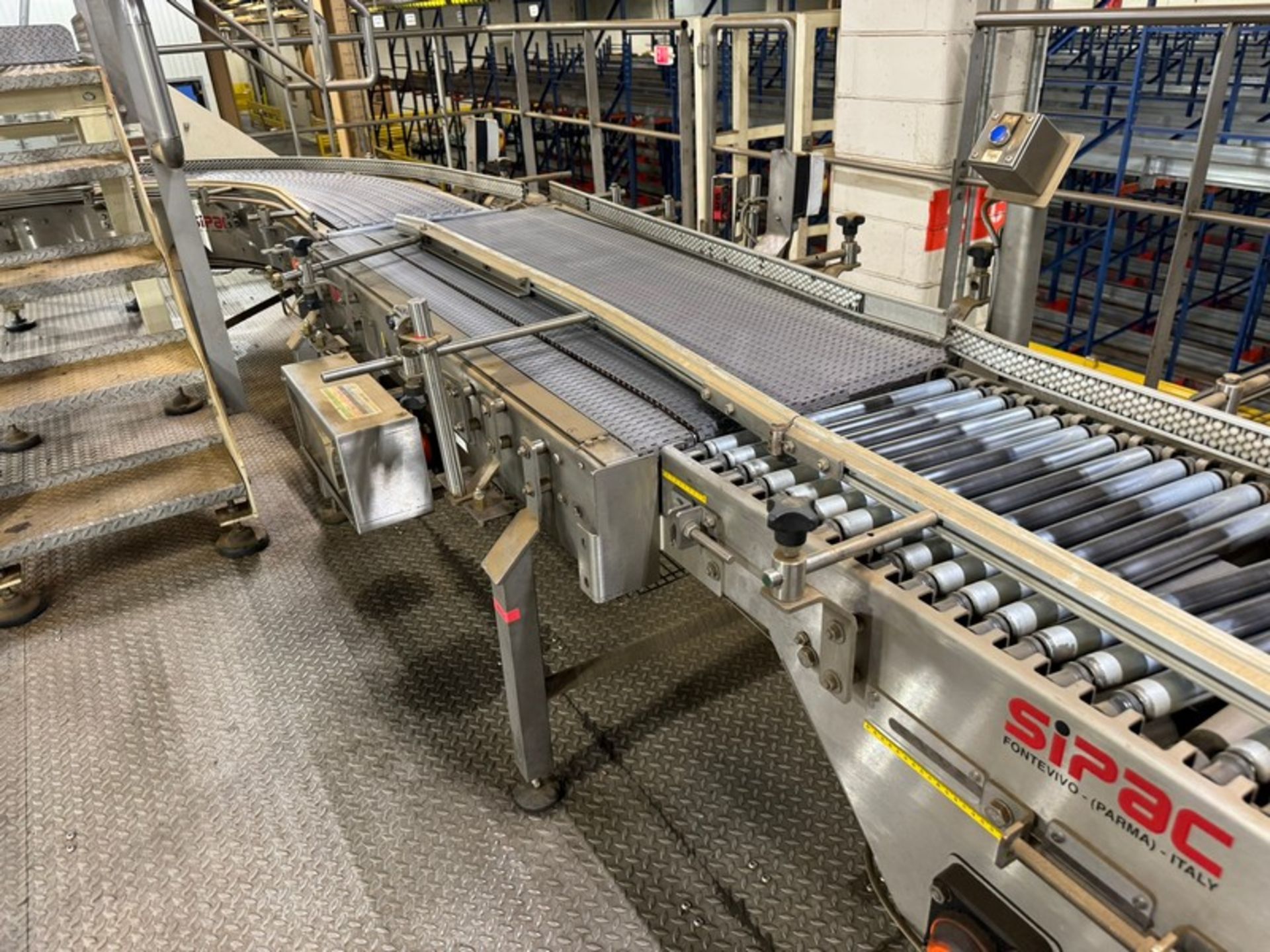 Section of Conveyor, with 1-Section of SIPAC Roller Conveyor, with 1-Section of 90 Degree Turn - Image 7 of 12