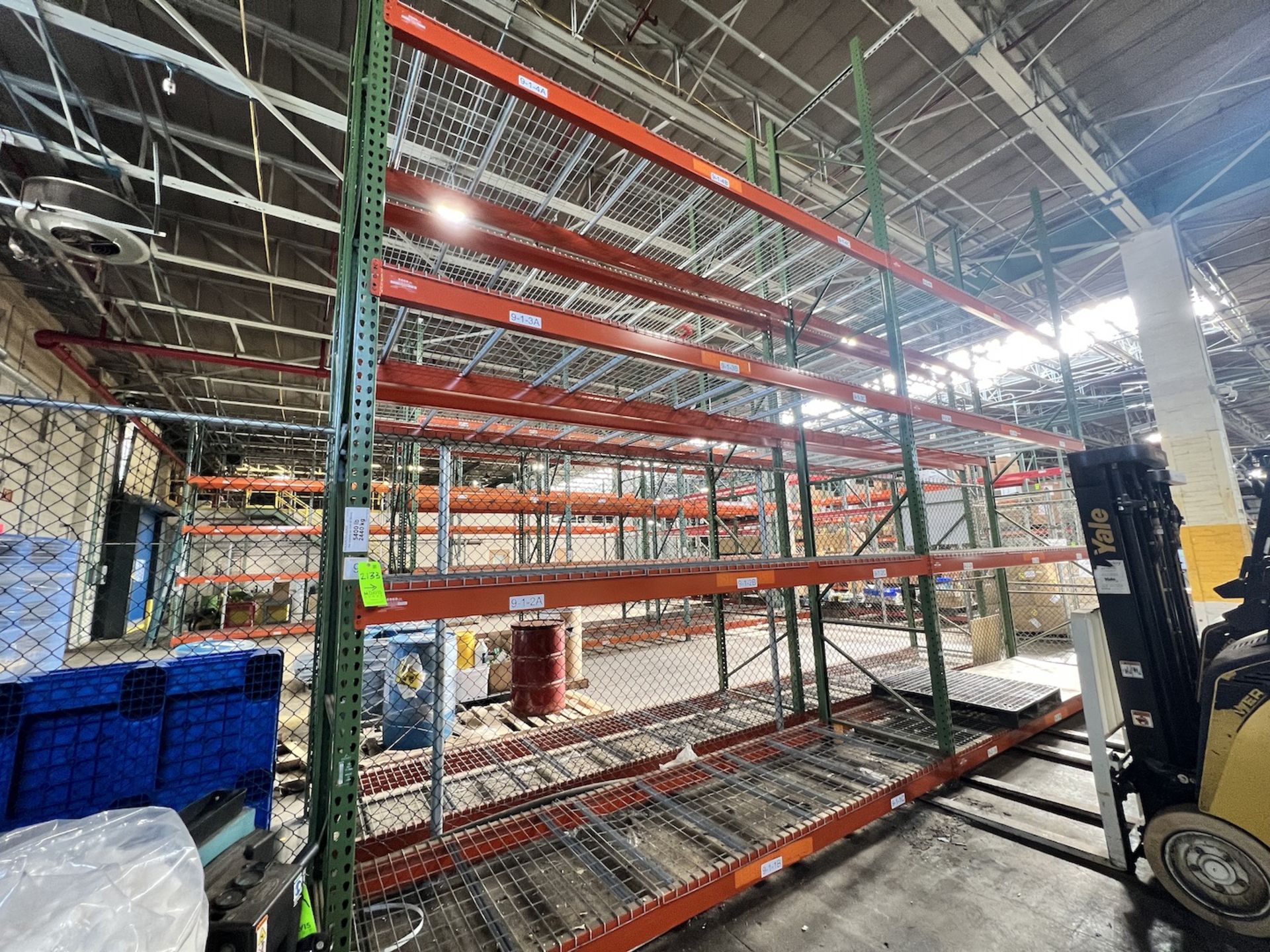 PALLET RACKING, 3 UP-RIGHTS, 16 CROSS BEAMS