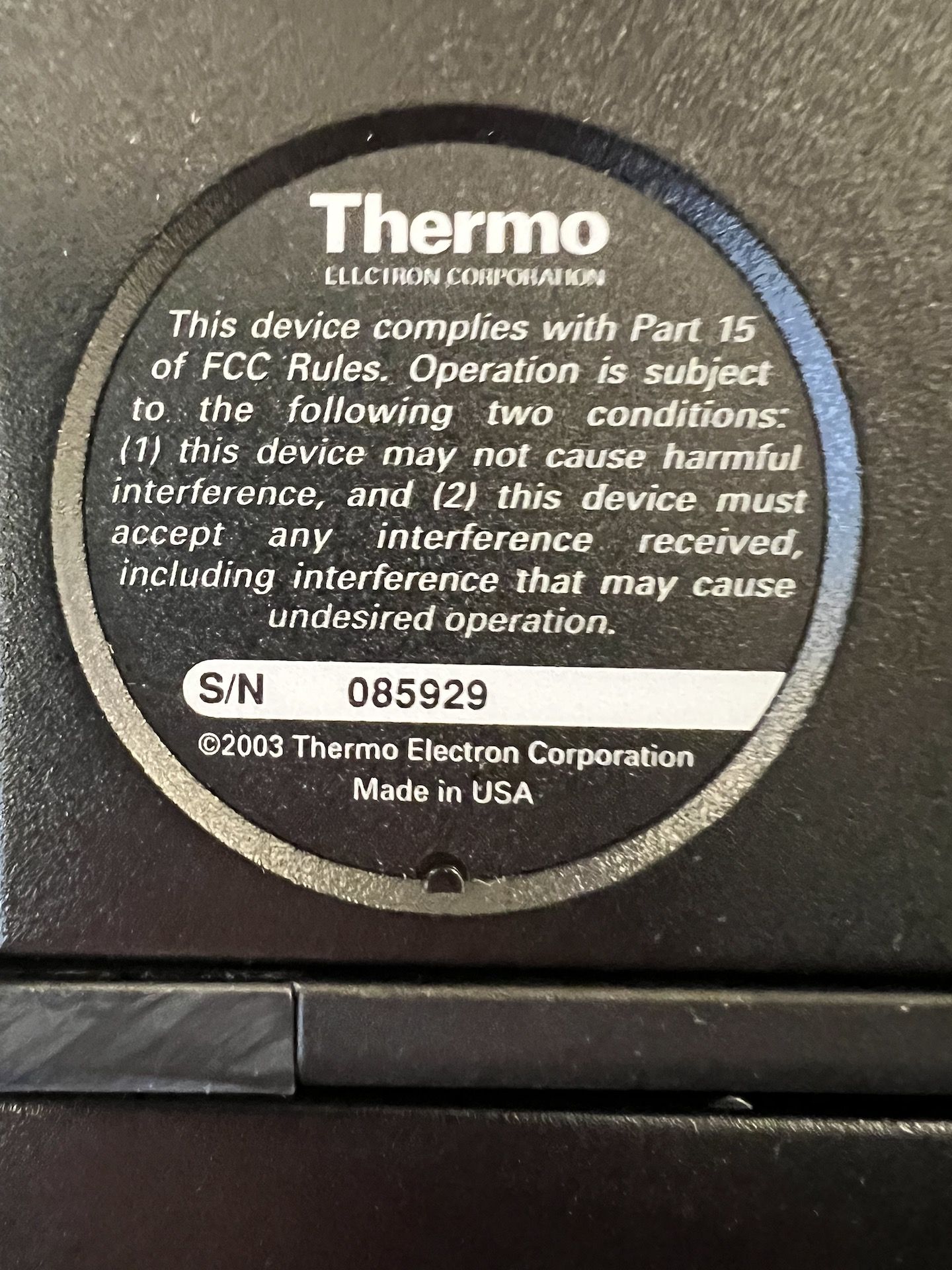 THERMO ELECTRON CORP ORION APLUS BENCHTOP PH/MV/RMV/ORP ORIONA+ METER - Image 4 of 4