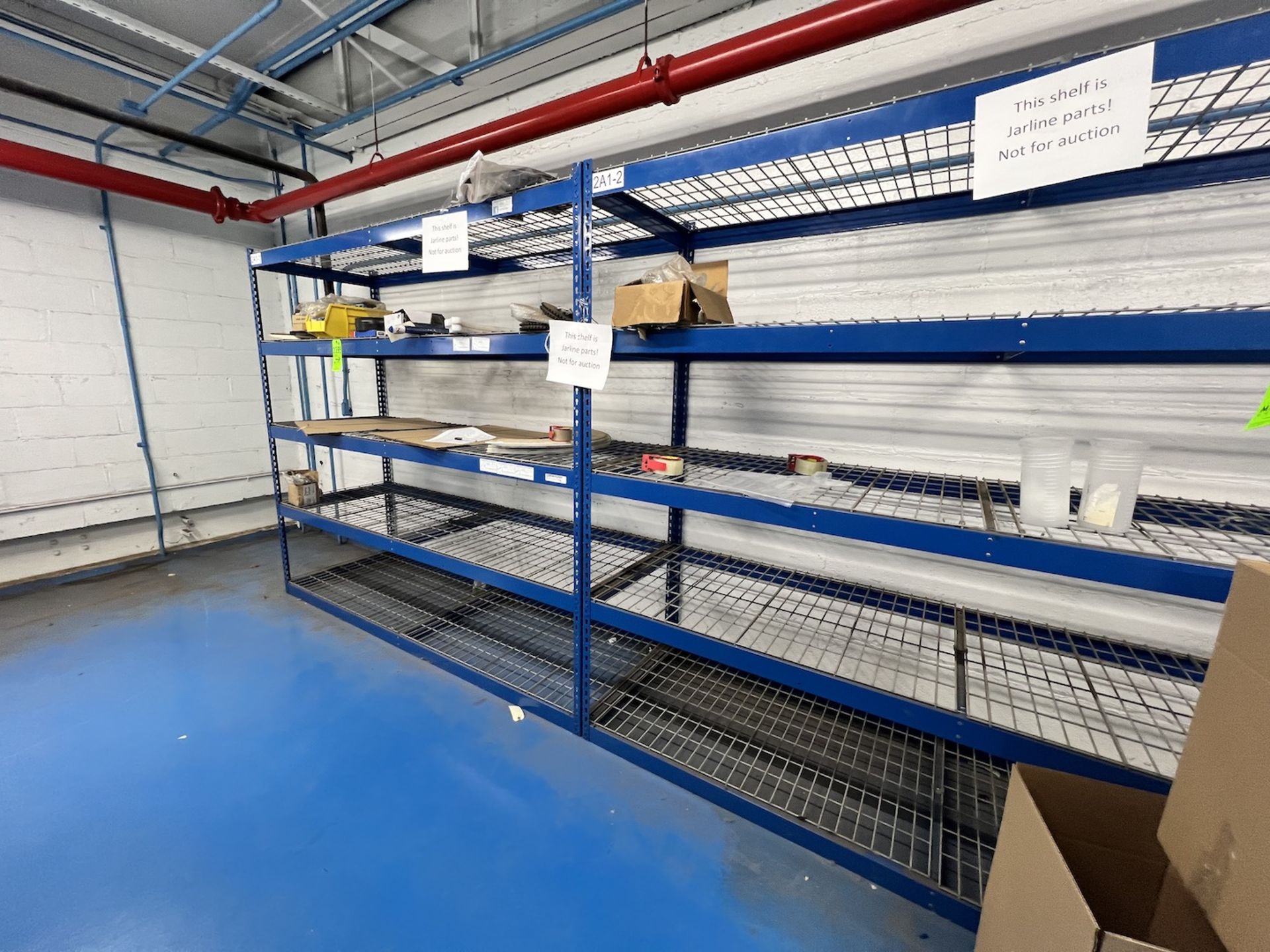 WIDE SPAN STORAGE RACK WITH WIRE DECKING, 2-SECTIONS, APPROX. 96 IN. L X 30 IN. W X 84 IN. H PER - Image 4 of 4