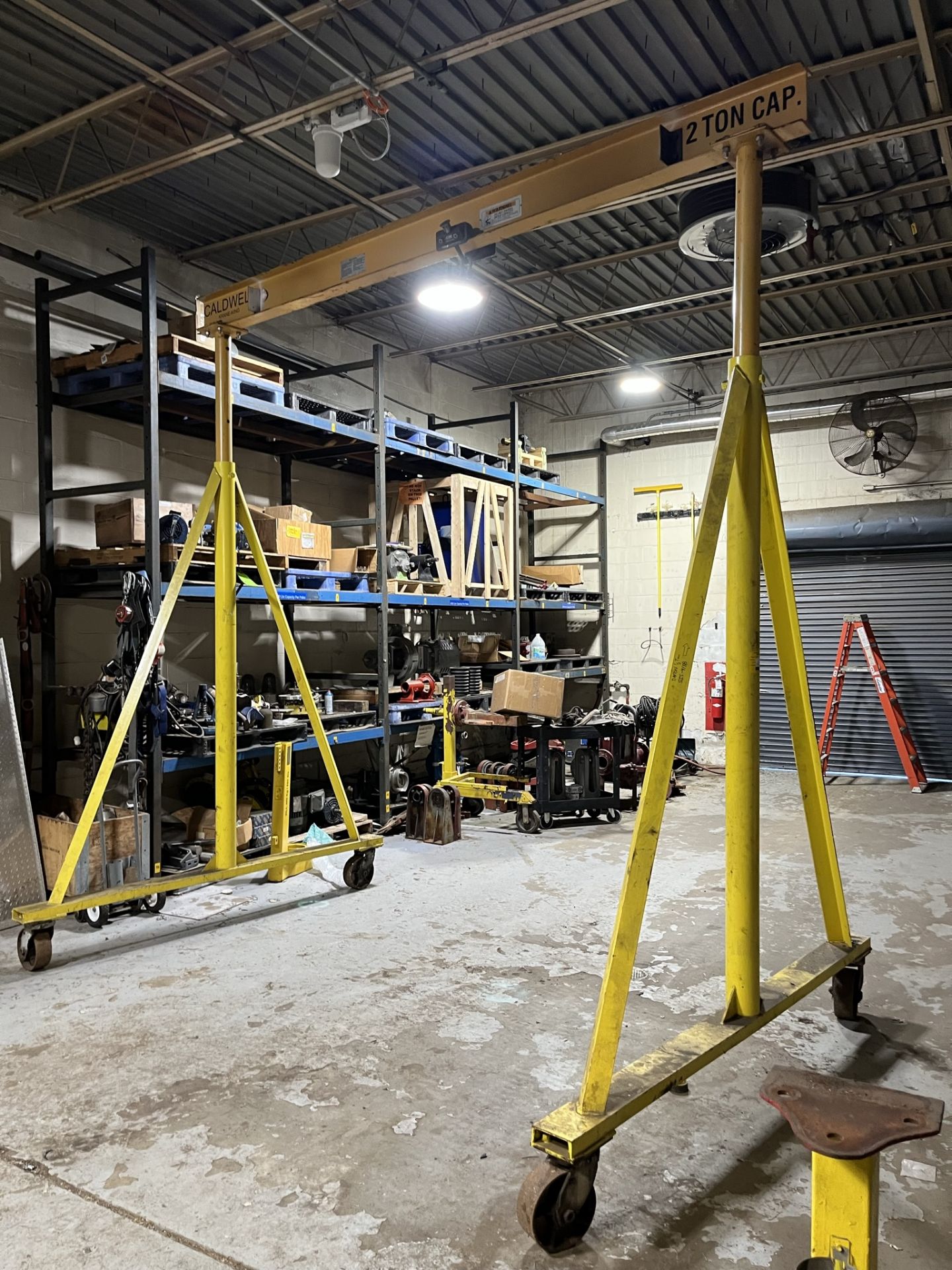 2 TON CAP FIXED HEIGHT GANTRY CRANE CALDWELL KRANE-KING (Located Freehold NJ) (Simple Loading Fee - Image 4 of 5