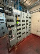 Westinghouse 40-Bucket Motor Control Center, Double Sided, Overall Dims.: Aprox. 100” L x 21” W x