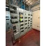 Westinghouse 40-Bucket Motor Control Center, Double Sided, Overall Dims.: Aprox. 100” L x 21” W x