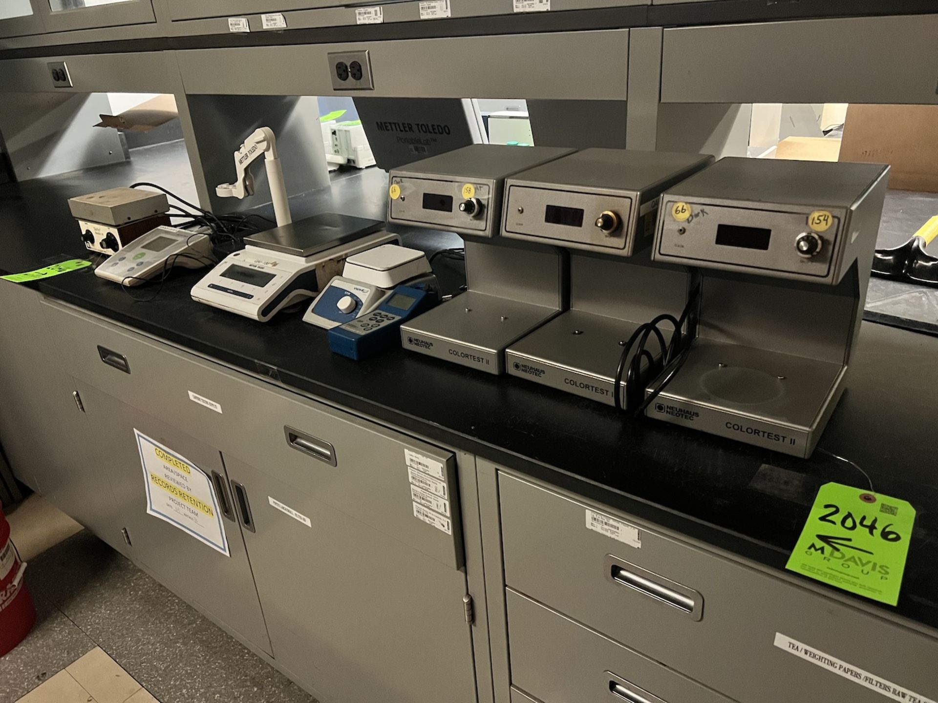 LOT OF ASSORTED LAB / ANALYTICAL EQUIPMENT, INCLUDES (3) NEUHAUS NEOTEC BENTOP COLOR METERS, HOT