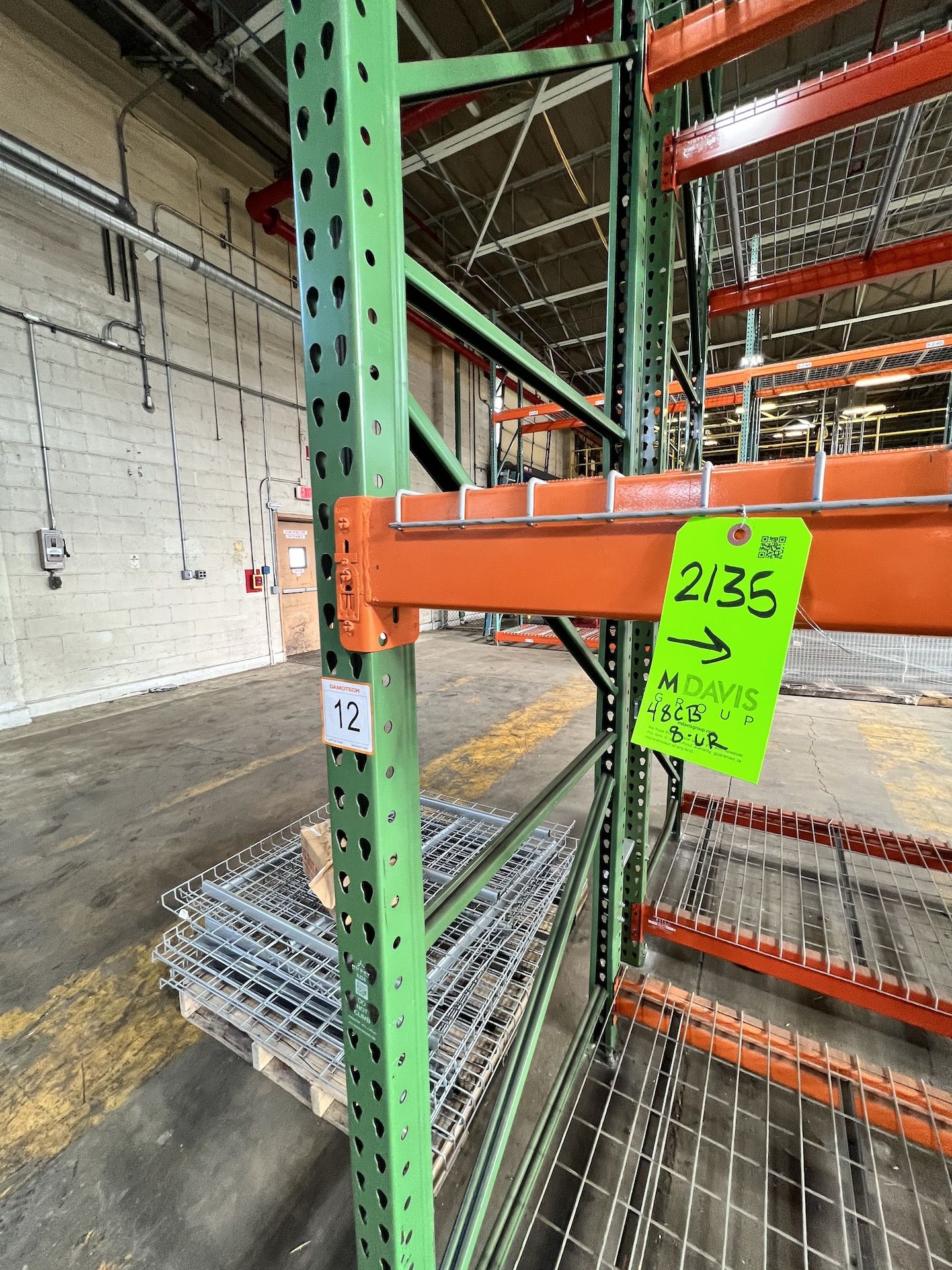 PALLET RACKING, 8 UP-RIGHTS AND 48 CROSS BEAMS - Image 5 of 5
