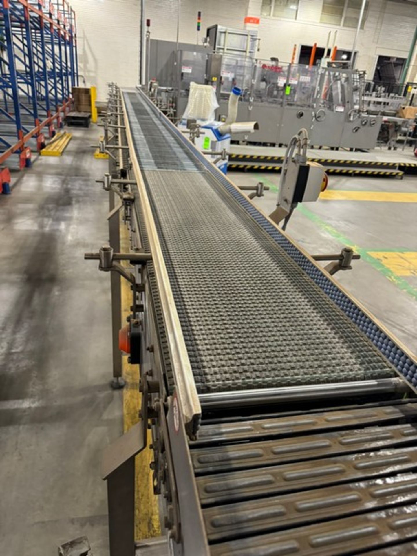 SIPAC Straight Section of Roller Conveyor, with Aprox. 16” W Guides, Overall Length: Aprox. 30 ft. - Image 3 of 6