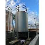 SFI 5,000 Gal. S/S Single Wall Vertical Tank, M/N 102"Id x 135"SW, S/N 3445 Mounted on S/S Legs (