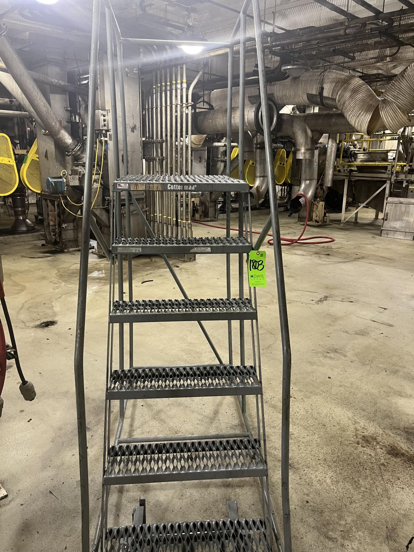 (3)COTTERMAN PUSH LADDERS ON WHEELS (Simple Loading Fee $137.50) - Image 2 of 5