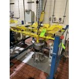 FLEXICON SUPERSAC UNLOADER, BULK BAG DISCHARGER 2700 LBS MAX LOAD, INCLUDES I-BEAM WITH ELECTRIC