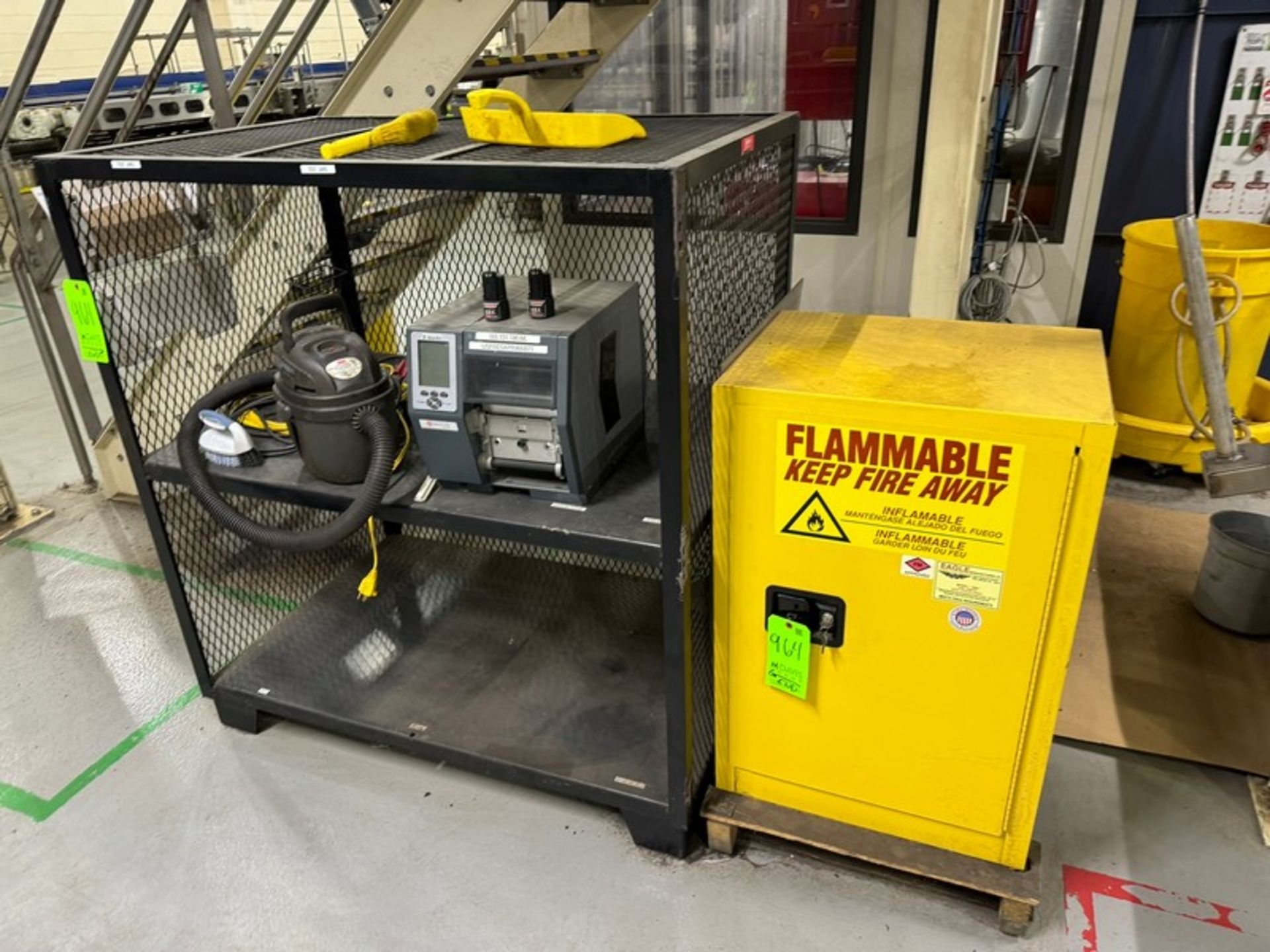 Lot of Assorted Flammable Storage Cabinet, Cage, & Label Printer (LOCATED IN FREEHOLD, N.J.) - Image 2 of 4