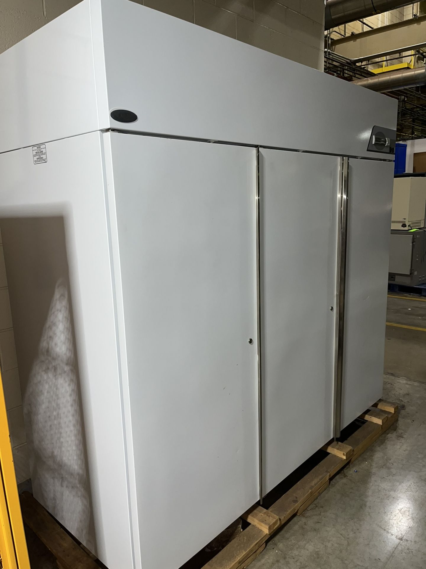 NORLAKE SCIENTIFIC STEEL PAINED WHITE LABORATORY REFRIGERATOR THREE SECTIONS (NEED DIMS) - Image 2 of 6