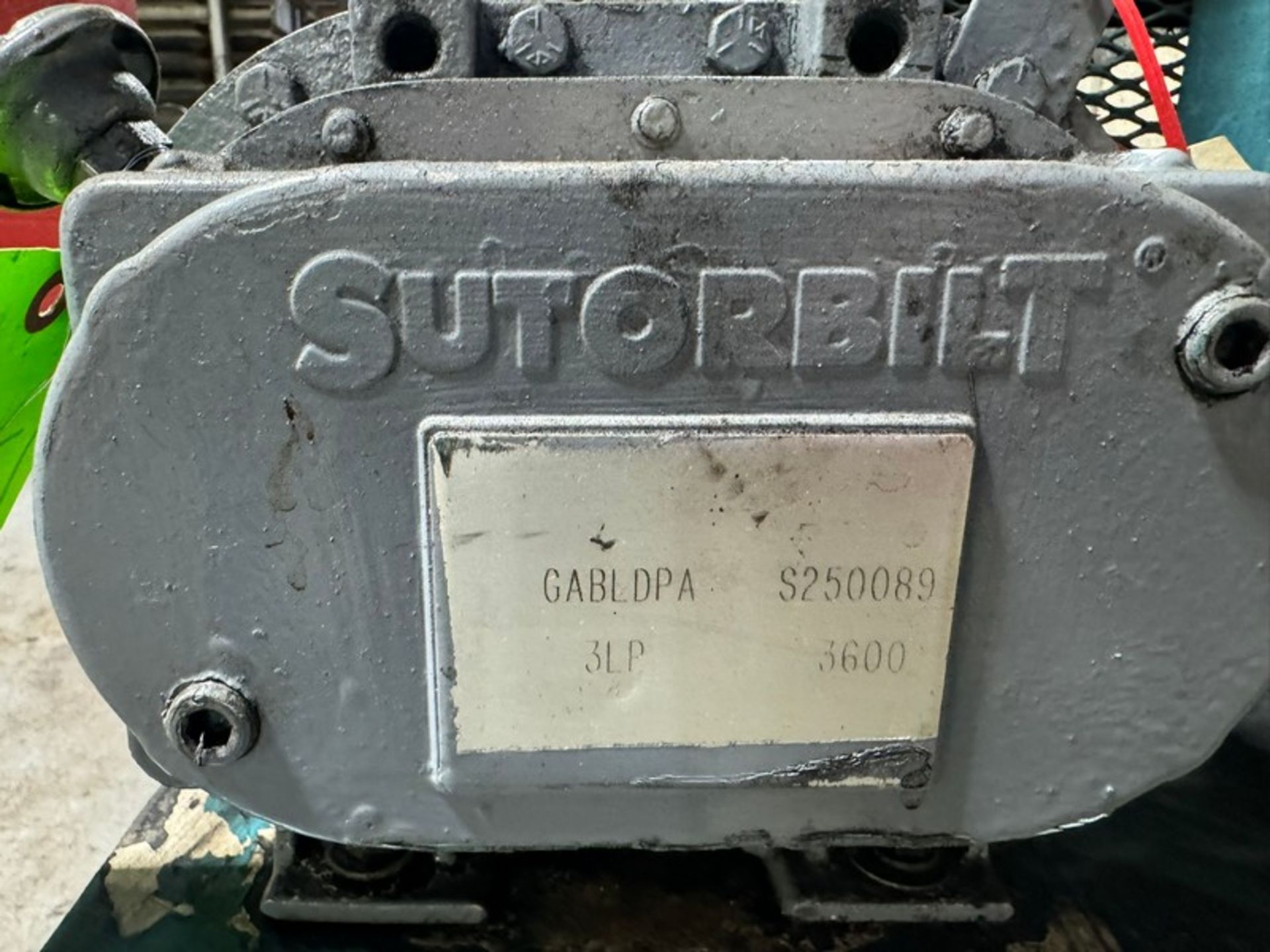 5 hp Blower Unit, with Sutorbilt Blower Head, M/N GABLDPA, S/N S250089, 3,600 MAX RPM (N: 049237)( - Image 4 of 6