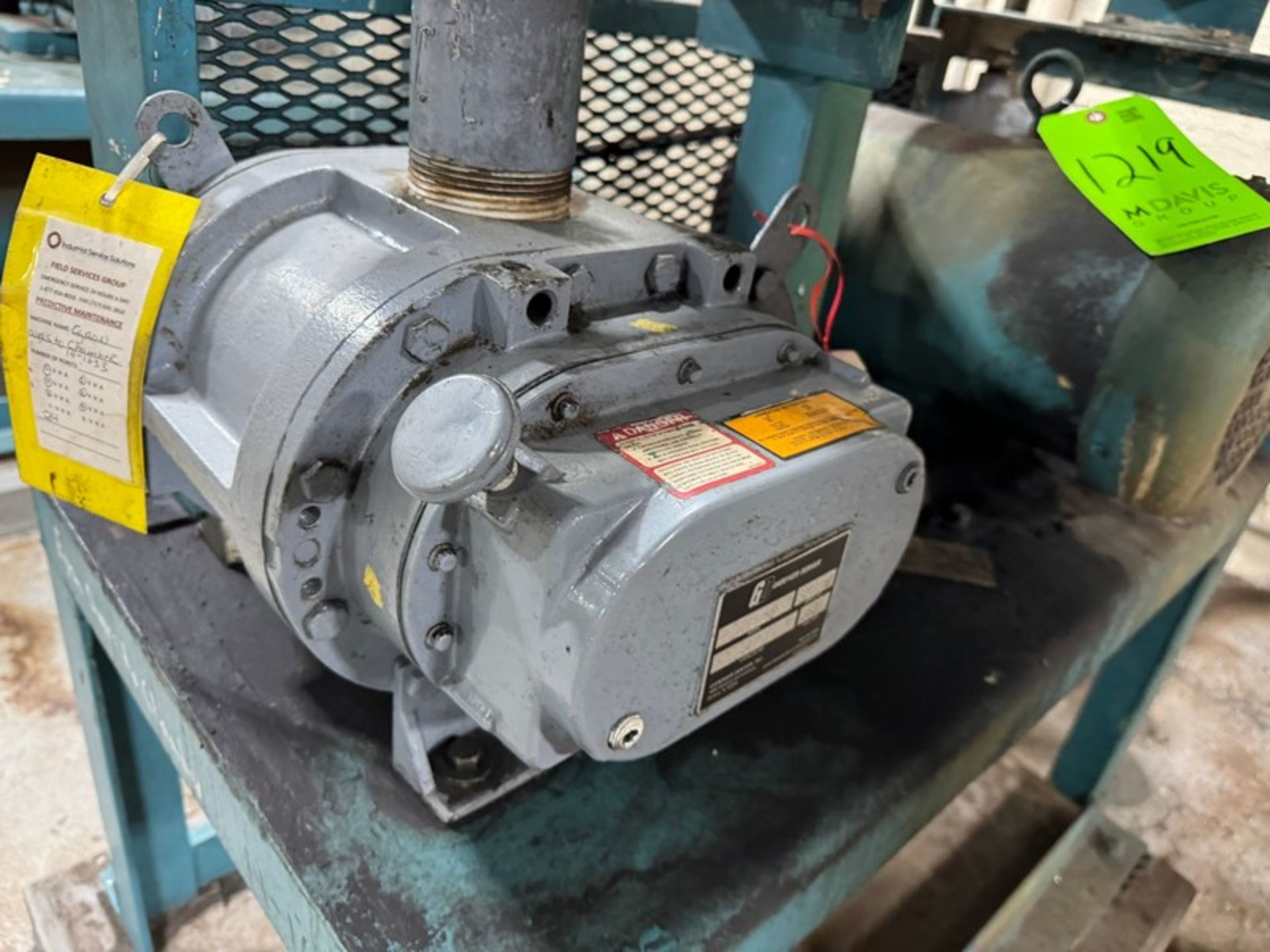 5 hp Blower Unit, with Sutorbilt Blower Head, M/N GABLDPA, S/N S271250, 3,600 MAX RPM, with (1) 7. - Image 4 of 12