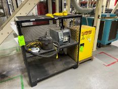 Lot of Assorted Flammable Storage Cabinet, Cage, & Label Printer (LOCATED IN FREEHOLD, N.J.)