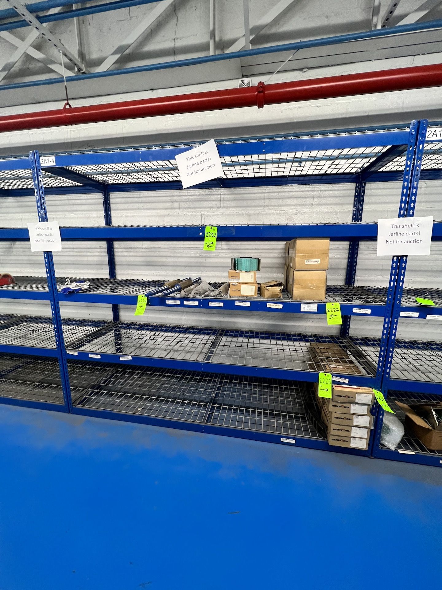 WIDE SPAN STORAGE RACK WITH WIRE DECKING, 3- SECTIONS, APPROX. 96 IN. L X 30 IN. W X 84 IN. H PER - Image 4 of 7