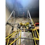 FLEXICON SUPERSAC UNLOADER / BULK BAG DISCHARGER, INCLUDES I-BEAM WITH ELECTRIC HOIST, FLOW-