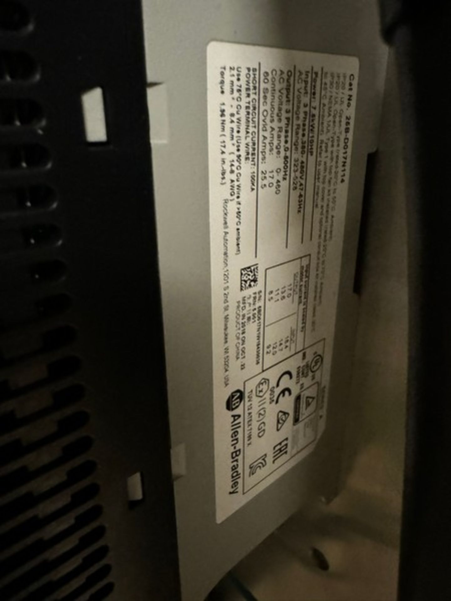(2) Allen-Bradley PowerFlex 525 VFDs (LOCATED IN FREEHOLD, N.J.) (Simple Loading Fee $385) - Image 4 of 4