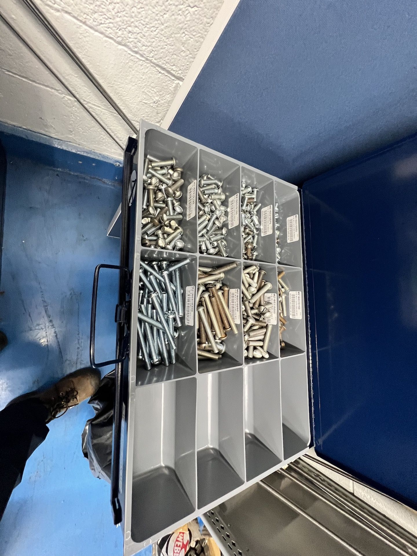 (3) APPLIED MAINTENANCE SUPPLIES AND SOLUTIONS CABINET WITH CONTENTS, INCLUDES S/S NUTS, BOLTS, - Image 8 of 13