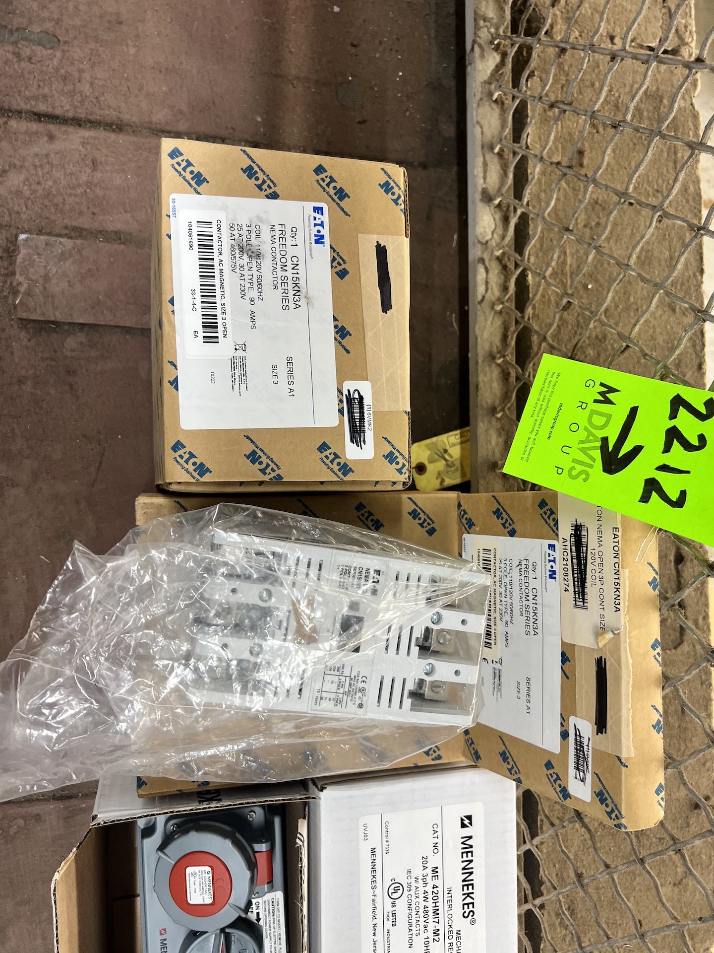 ASSORTED NEW EATON ELECTRICAL MRO, EATON AND MENNEKES, CONTACTORS, INTERLOCKED RECEPTABLES, AND MORE - Image 8 of 11