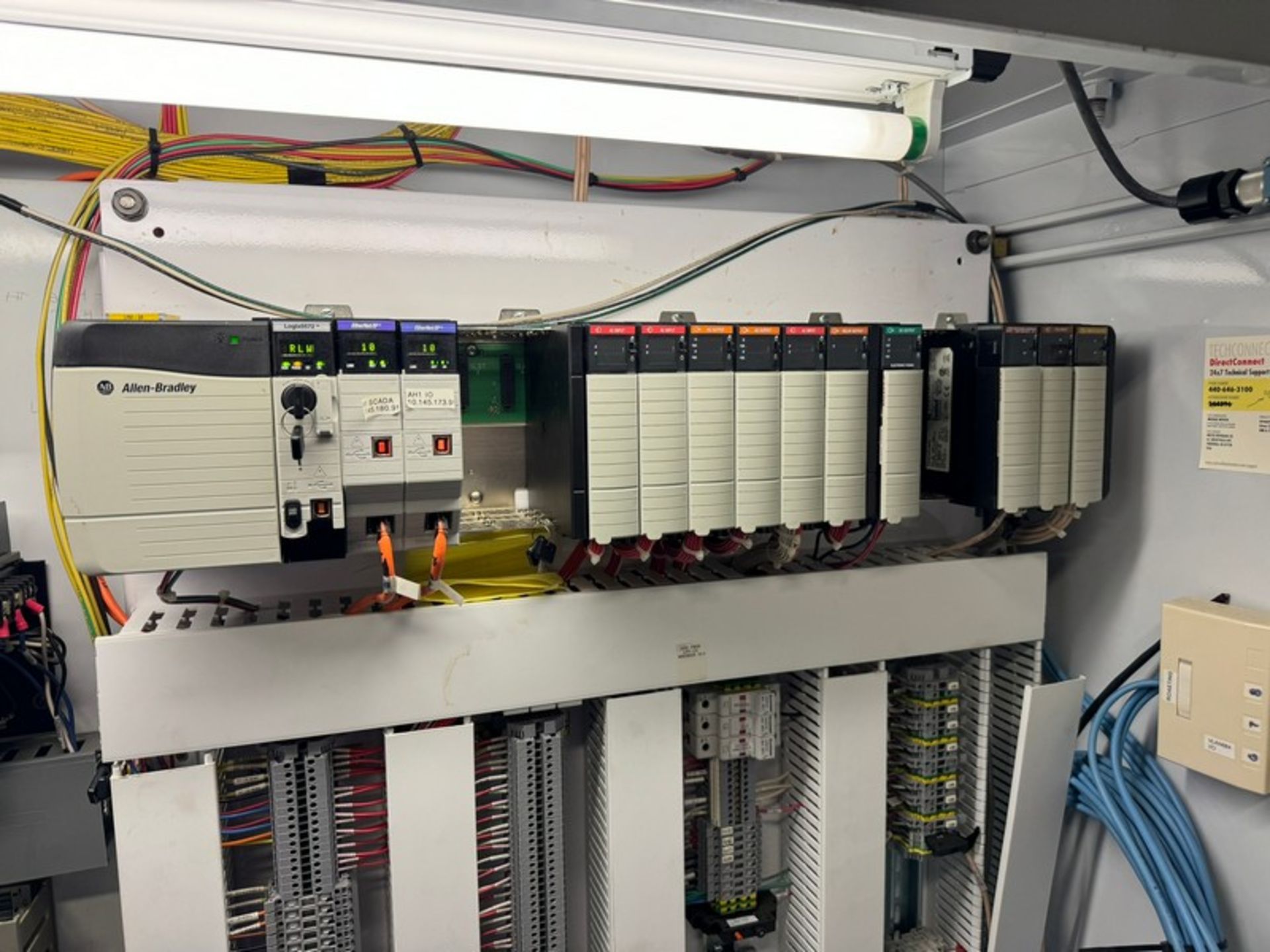 2-Door Control Panel, with Allen-Bradley 18-Slot PLC, & Other Associated Components, Overall Dims. - Image 4 of 7