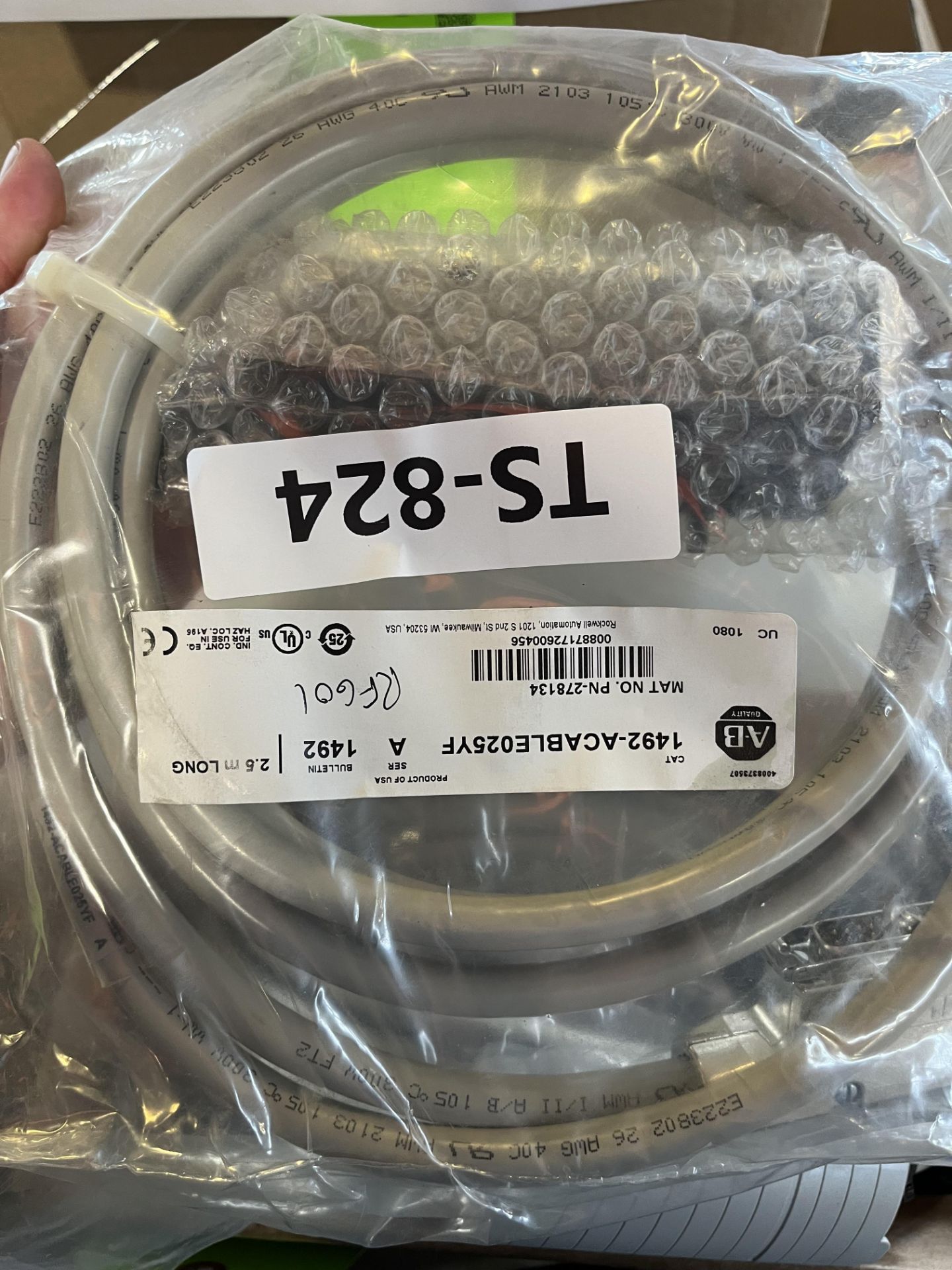 NEW (4) ALLEN-BRADLEY CABLE, 2.5M LONG, CATALOG #1492-ACABLE025YF/A - Image 2 of 4
