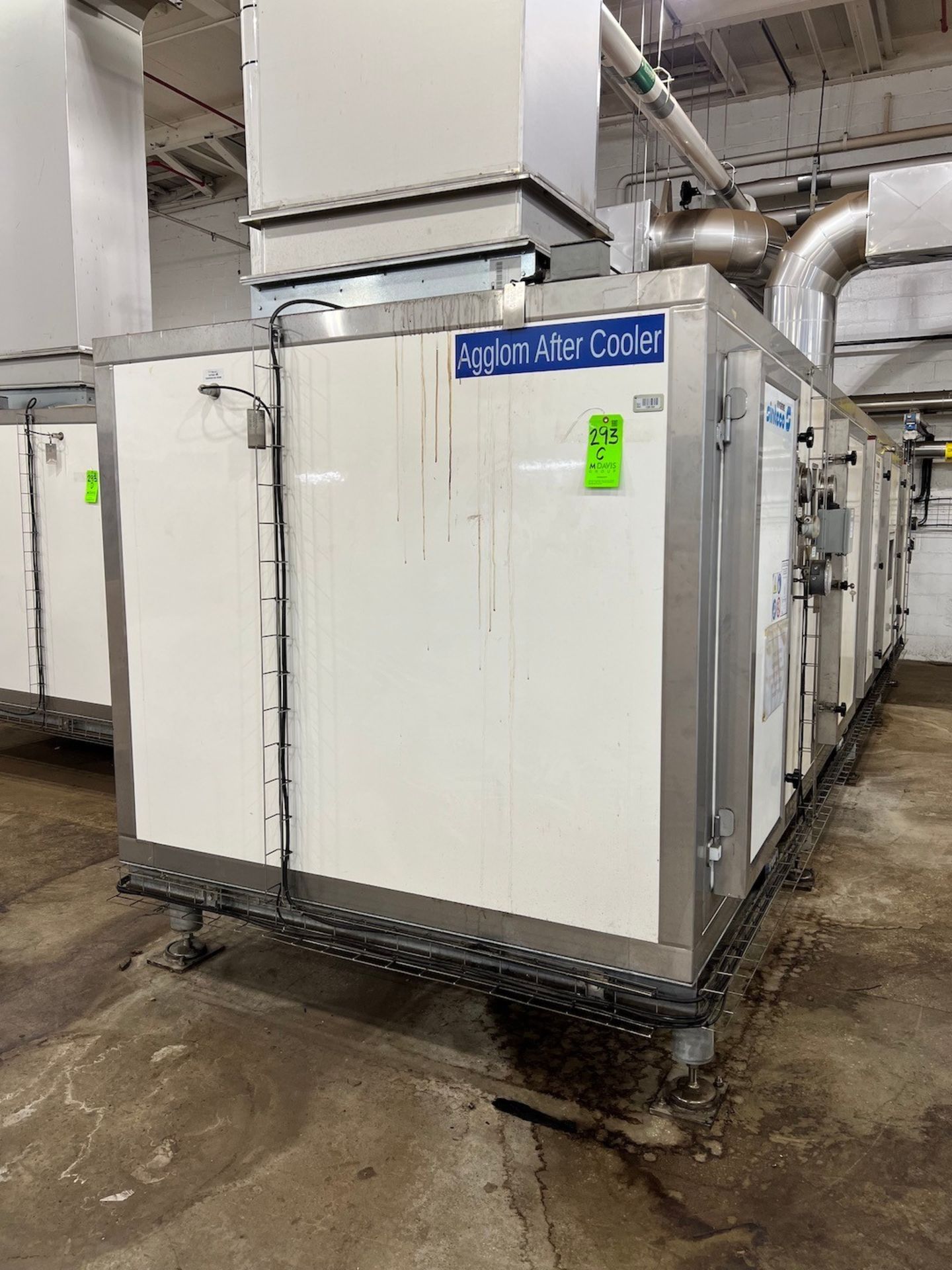 SINTECO AIR HANDLER, MODEL HL1/65/A-V, S/N 2480, 6,500 M3/H CAPACITY, DRIER AFTER COOLER(SUBJECT