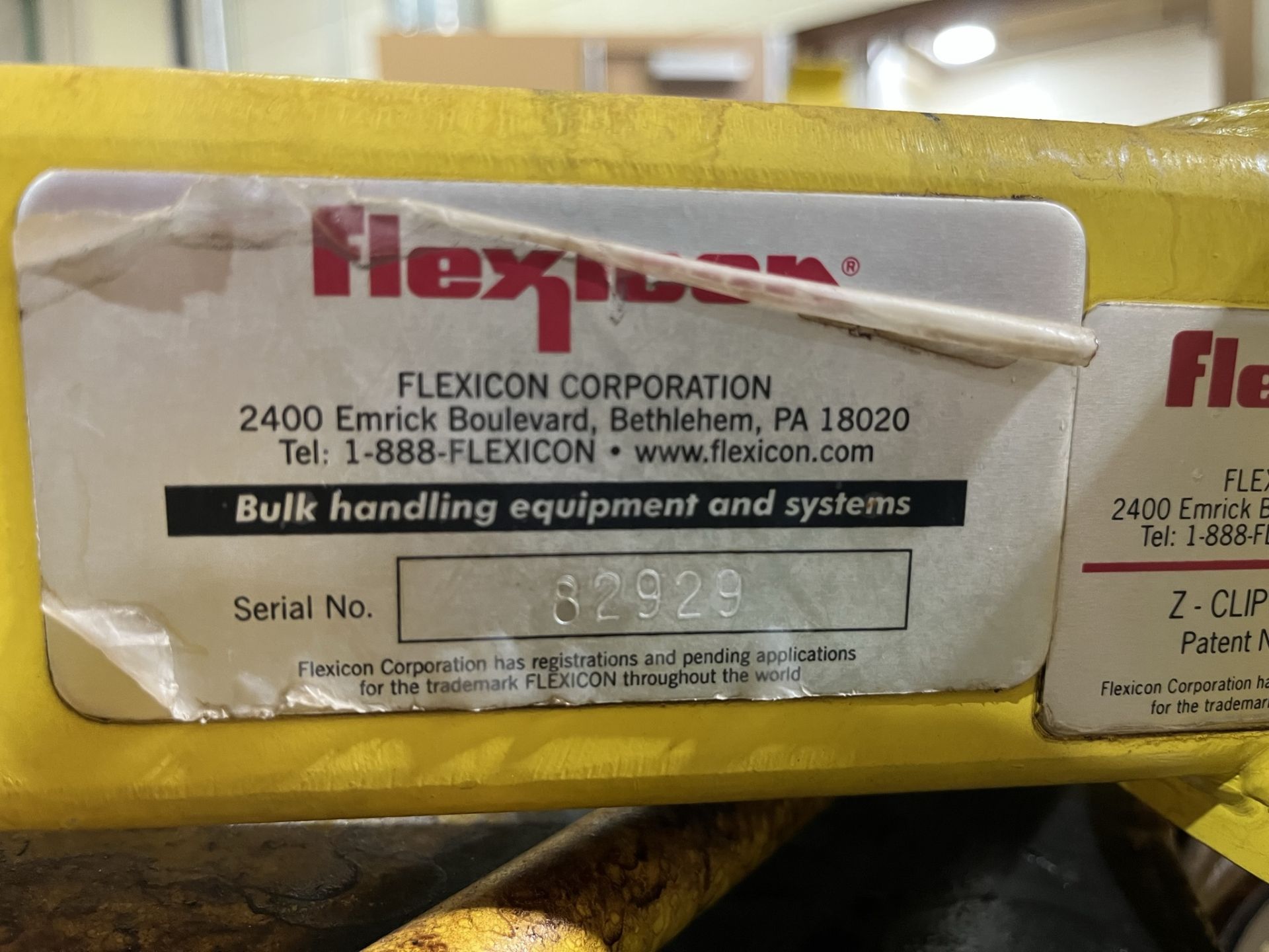FLEXICON SUPERSAC UNLOADER, BULK BAG DISCHARGER SERIAL NO. 82929 3200 LBS MAX LOAD, INCLUDES I- - Image 6 of 9