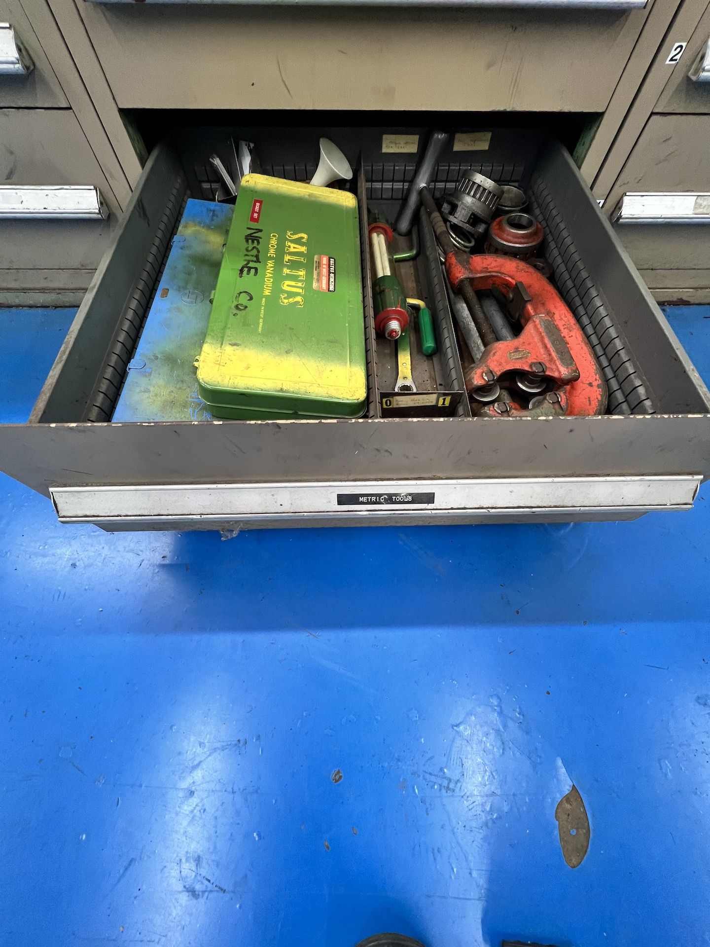 PARTS CABINET WTH CONTENTS, INCLUDES ASSORTED HARDWARE, GROOVE PINS, COTTER PINTS, ROLL PINS, - Image 13 of 17