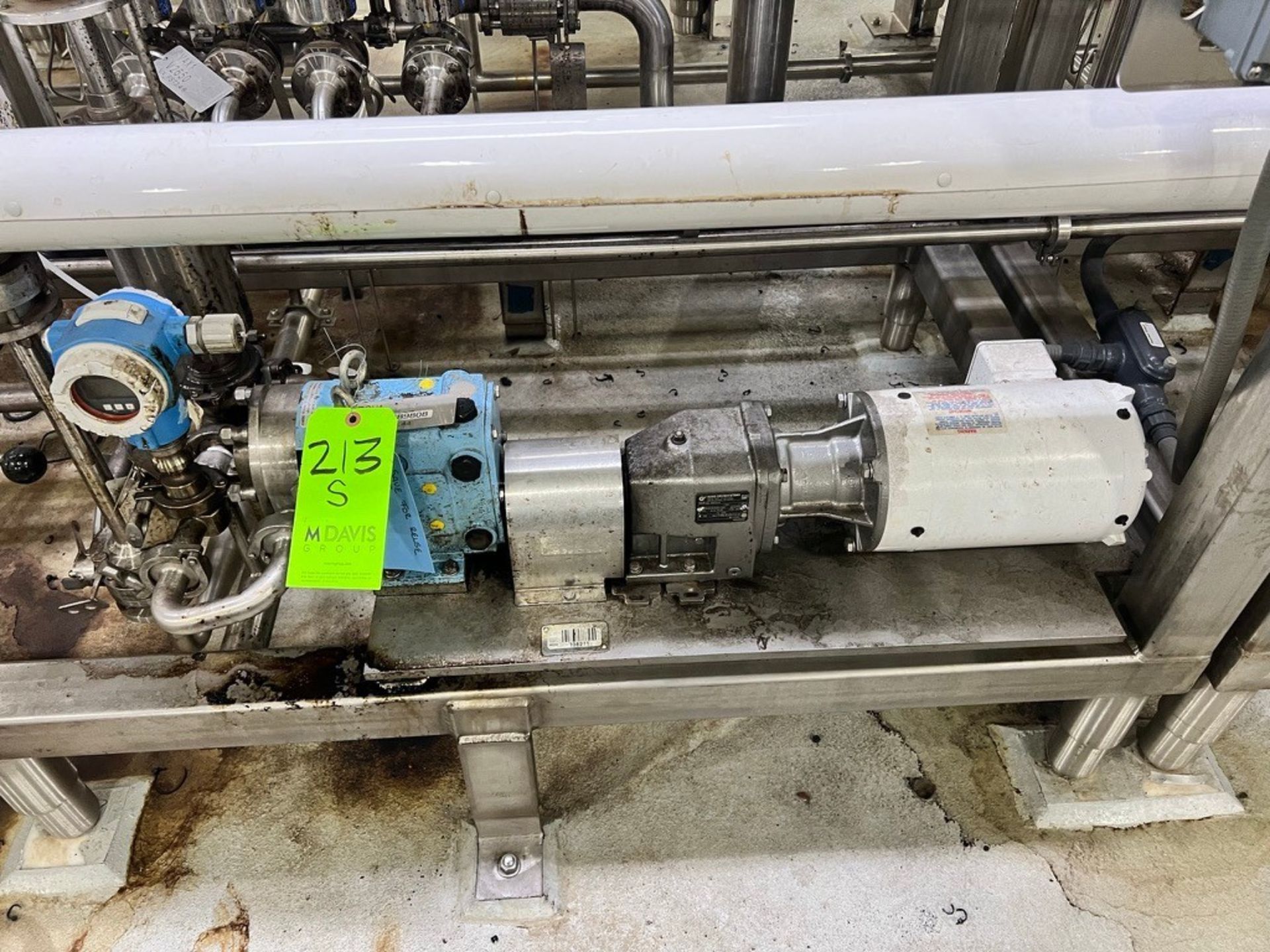 SPX WAUKESHA CHERRY BURRELL 1-HP POSITIVE DISPLACEMENT PUMP, MODEL 006 U2, S/N 10000082883552, - Image 2 of 4