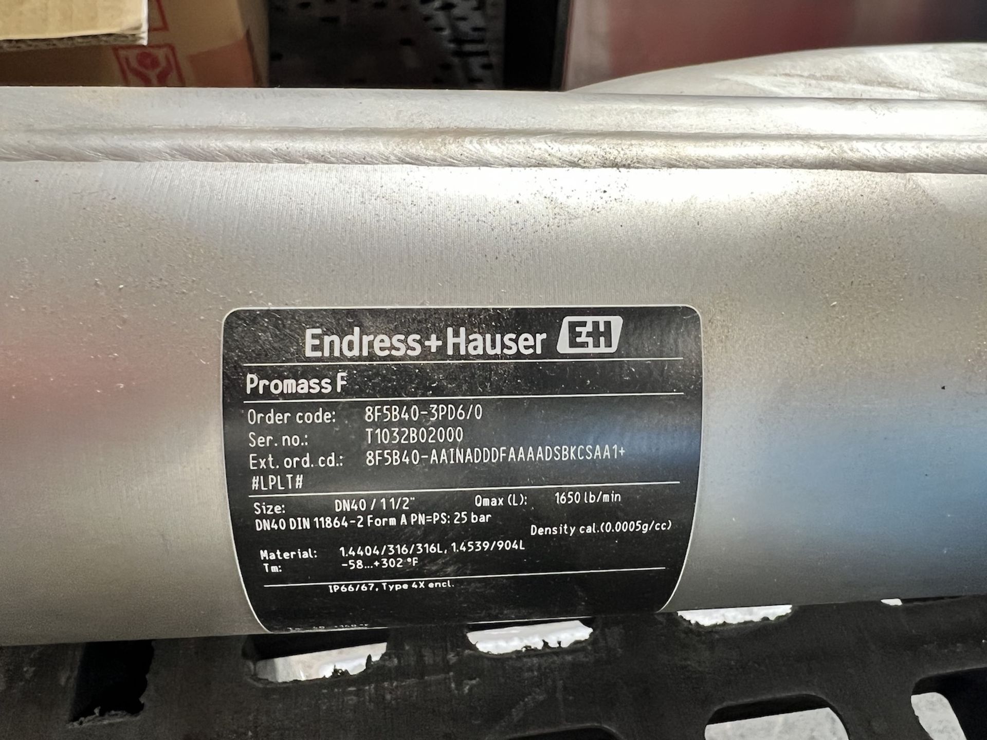 NEW ENDRESS HAUSER FLOW METER, MODEL PROMASS F - Image 2 of 8