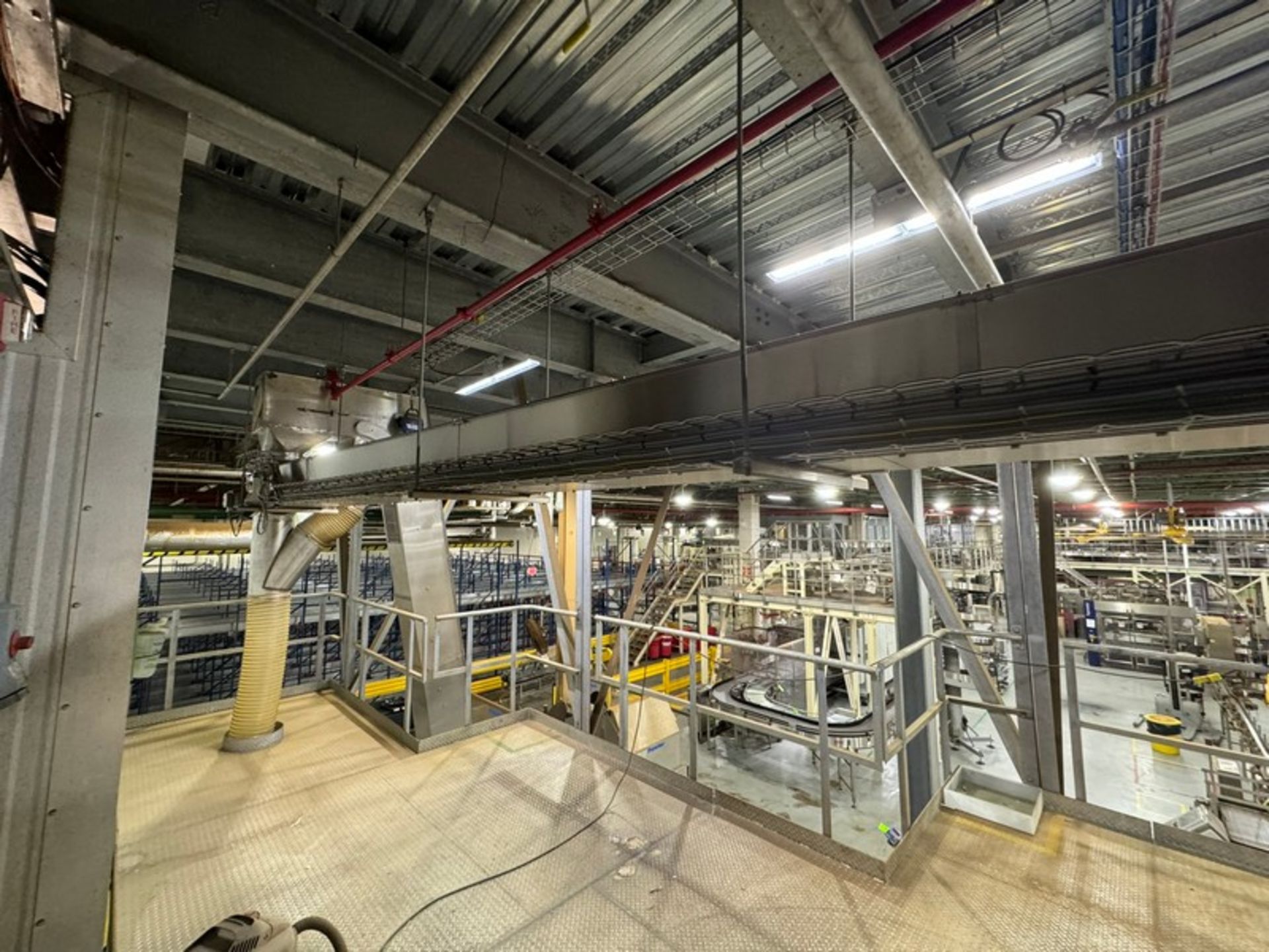 Straight Section of Enclosed Cap Conveyor, Aprox. 25 ft. L, Suspended from Ceiling (LOCATED IN - Image 4 of 4